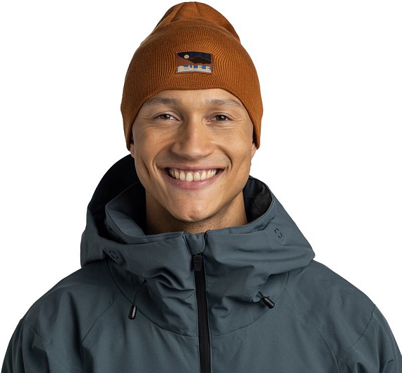 Шапка Buff Knitted Lilon Long Copper - Фото 4 большая