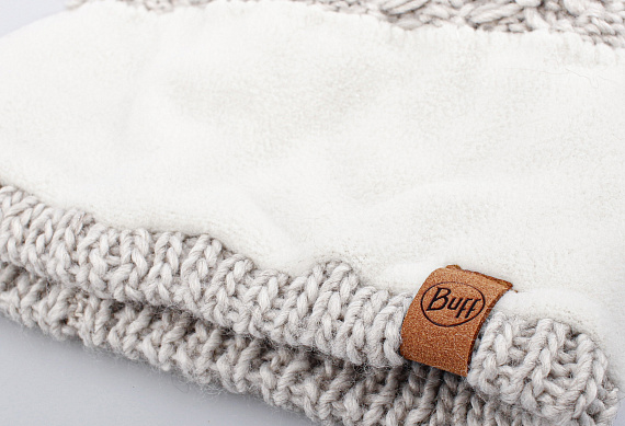 Шапка Buff Knitted & Fleece Caryn Cru - Фото 5 большая