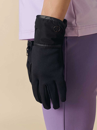 Перчатки женские Poivre Blanc Fleece Black - Фото 2 большая