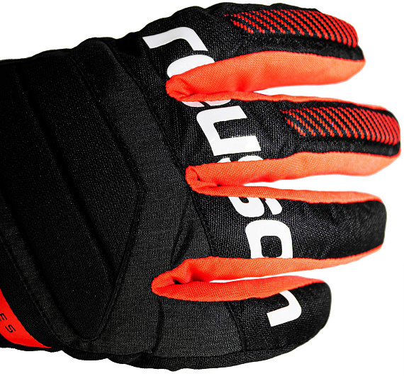 Перчатки детские Reusch Warrior R-Tex XT Black/White/Fluo Red - Фото 2 большая