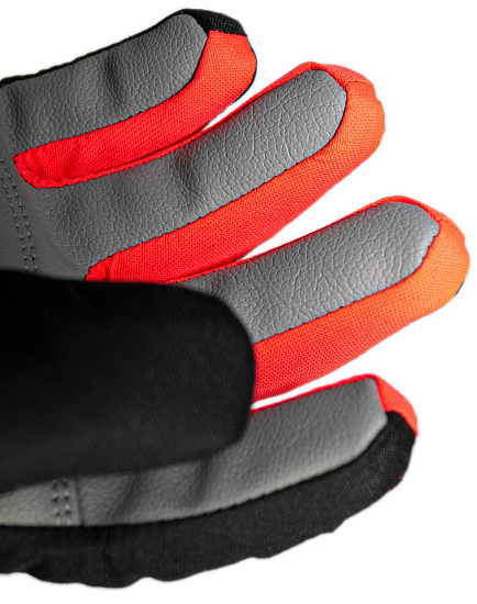 Перчатки детские Reusch Warrior R-Tex XT Black/White/Fluo Red - Фото 4 большая