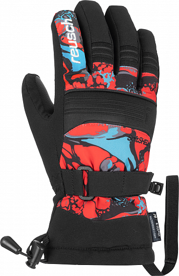 Перчатки детские Reusch Kondor R-Tex XT Bright Red/Future Blue - Фото 1 большая