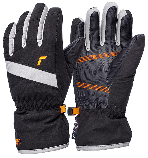 Перчатки детские Reusch Wonder R-Tex XT Junior Black/Shocking Orange - Фото 3 большая