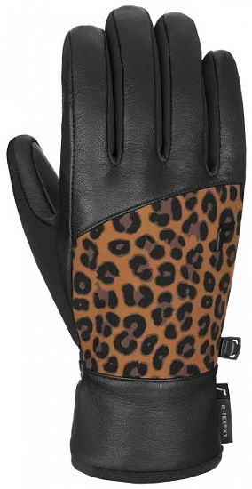 Перчатки Reusch Beatrix R-Tex Xt Black/Brown Leopard - Фото 1 большая