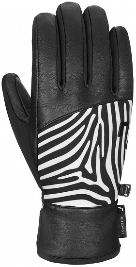 Перчатки Reusch Beatrix R-Tex Xt Black/Zebra - Фото 1 большая
