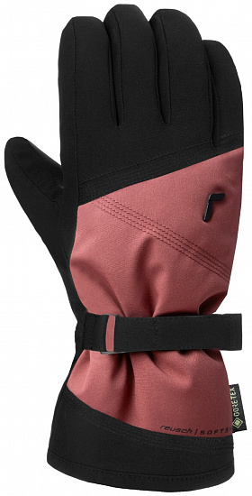 Перчатки женские Reusch Susan Gtx Black/Hawthorn Rose - Фото 1 большая