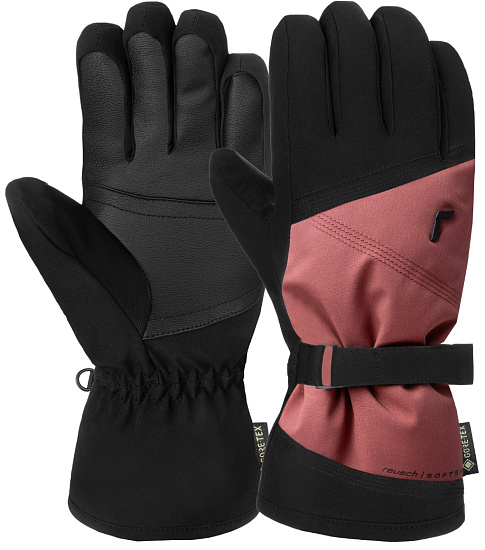 Перчатки женские Reusch Susan Gtx Black/Hawthorn Rose - Фото 2 большая