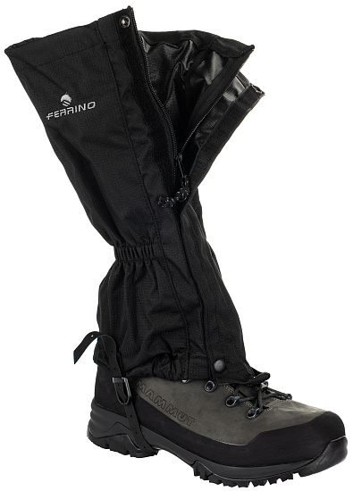 Гамаши Ferrino Zermatt Gaiters Black - Фото 2 большая