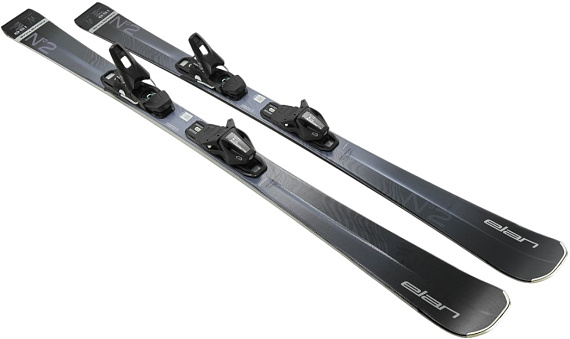 Горные лыжи женские Elan Primetime N°2 с креплениями SX EL 9 Black - Фото 2 большая