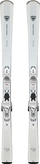 Горные лыжи женские Rossignol Nova 6 Xpress с креплениями Xpress W 11 Gw B83 Wht/Sparkle - Фото 1 большая