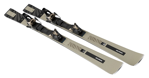 Горные лыжи женские Salomon E S/Max N°12 с креплениями MI12 GW F80 L - Фото 4 большая