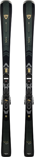 Горные лыжи женские Rossignol Nova 10 Xpress с креплениями Xpress W 11 Gw B83 Black Gold - Фото 1 большая