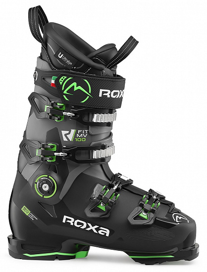 Горнолыжные ботинки Roxa R/FIT MV 100 GW Black/Cement/Green - Фото 1 большая