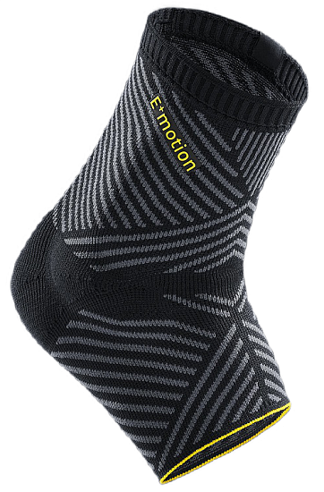 Бандаж голеностопный с силиконовыми вкладышами Medi 509E Levamed E+motion Черно-Серый - Фото 2 большая