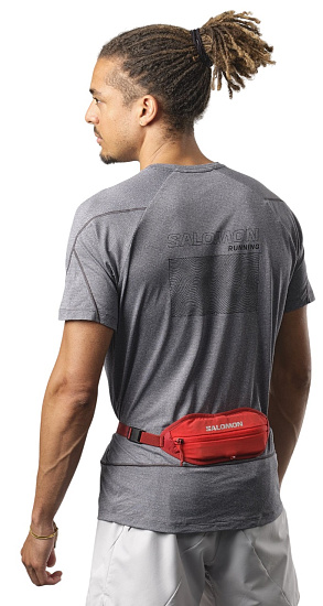 Сумка на пояс Salomon Active High Risk Red/Red Dahl - Фото 4 большая