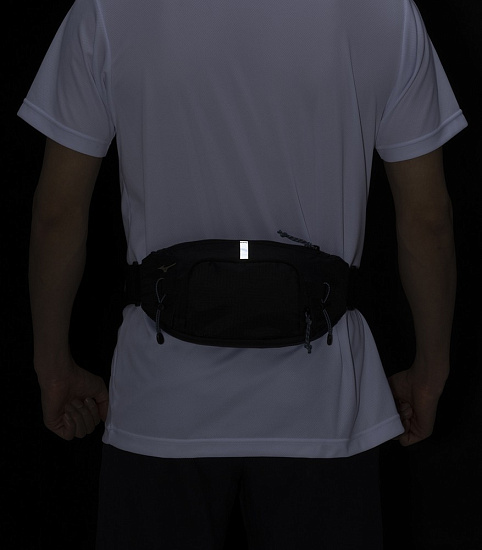 Поясная сумка Mizuno 2Way Waist Porch CR Black - Фото 6 большая