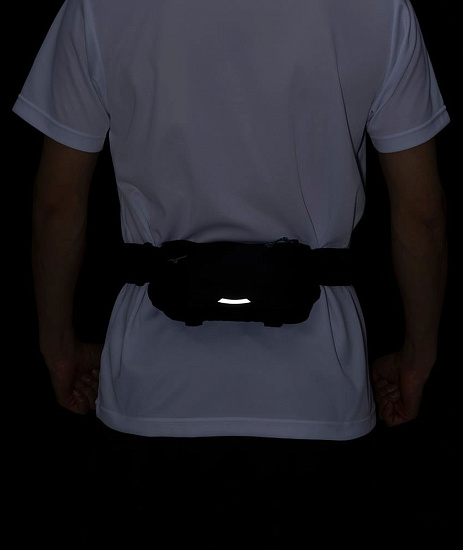 Поясная сумка Mizuno Waist Porch CR Black - Фото 4 большая