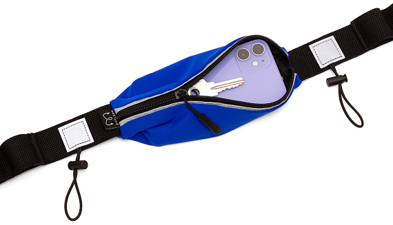 Поясная сумка Enklepp Run Belt Fast Blue - Фото 6 большая