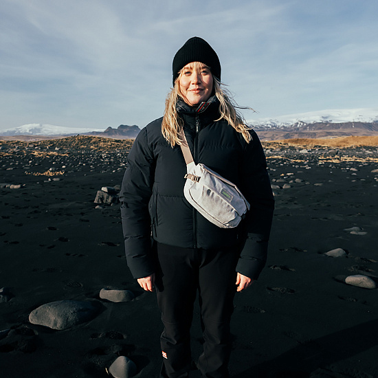 Сумка на пояс Osprey Arcane Earth Pediment Grey Block - Фото 9 большая