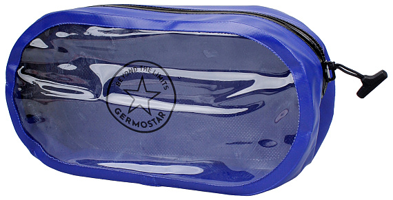 Косметичка Germostar с гермомолнией ПВХ литой 2л Blue - Фото 1 большая