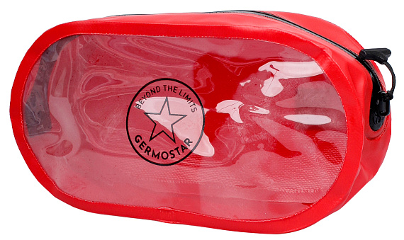 Косметичка Germostar с гермомолнией ПВХ литой 2л Red - Фото 1 большая