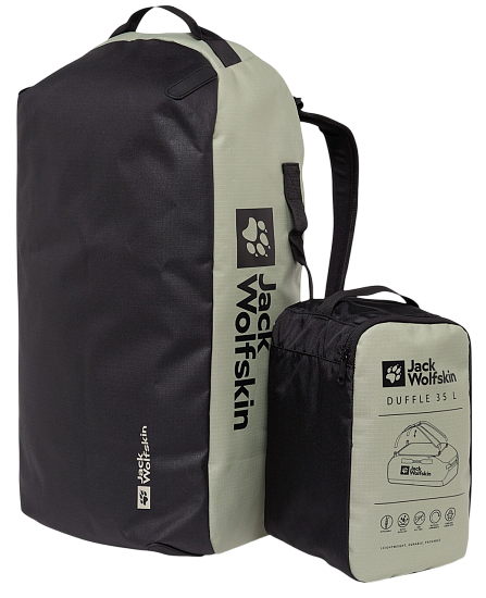 Баул Jack Wolfskin All-in Duffle 35 Mint Leaf - Фото 7 большая