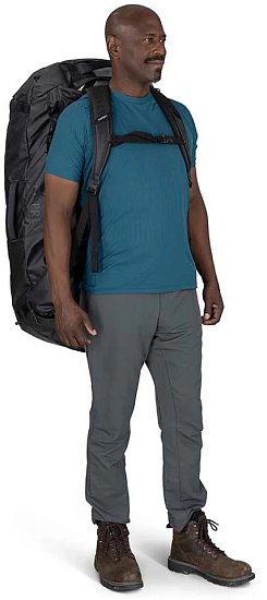 Баул Osprey Transporter 150 Raven Black/Black - Фото 8 большая