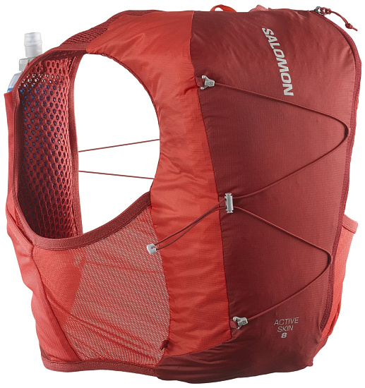 Рюкзак Salomon Active Skin 8 Set Red Dahlia/High Risk Red - Фото 1 большая