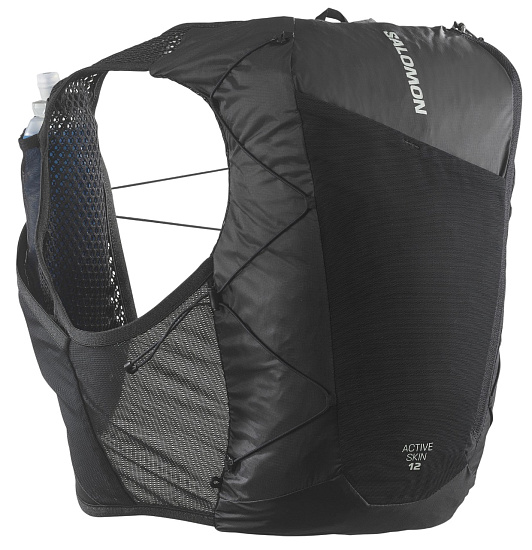 Рюкзак Salomon Active Skin 12 Set Black/Metal - Фото 1 большая