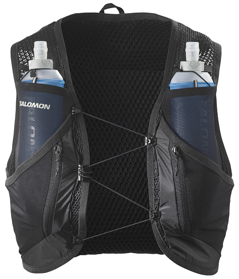 Рюкзак Salomon Active Skin 12 Set Black/Metal - Фото 2 большая