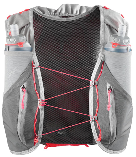 Жилет Salomon Adv Skin 12 Set Castelrock/Alloy/Neon Flame - Фото 2 большая