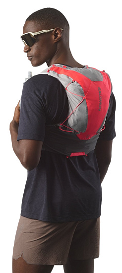 Жилет Salomon Adv Skin 12 Set Castelrock/Alloy/Neon Flame - Фото 7 большая