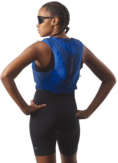 Жилет Salomon Adv Skin 5 Set Nautical Blue/Limoges - Фото 4 большая