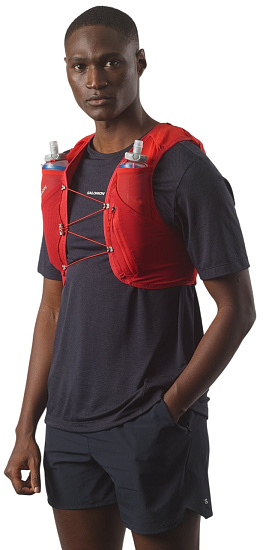 Жилет Salomon Adv Skin 5 Set Flame Scarlet/Haute Red - Фото 3 большая