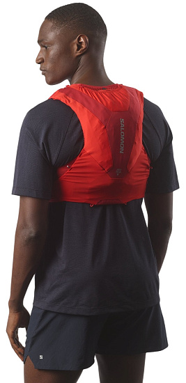 Жилет Salomon Adv Skin 5 Set Flame Scarlet/Haute Red - Фото 4 большая