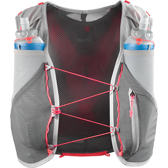 Жилет Salomon Adv Skin 5 Set Castelrock/Alloy/Neon Flame - Фото 1 большая