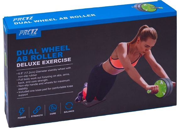 Ролик для пресса PRCTZ Dual Wheel Ab Roller - Фото 2 большая
