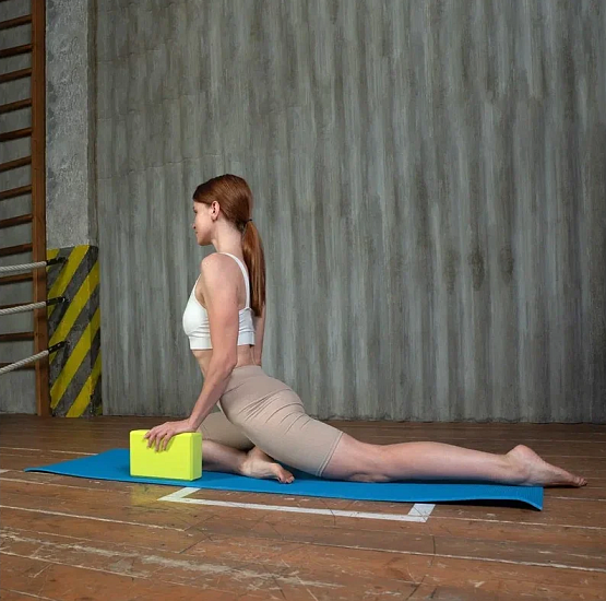 Набор для тренировок PRCTZ Yoga Strap&Block 2-piece Set - Фото 7 большая