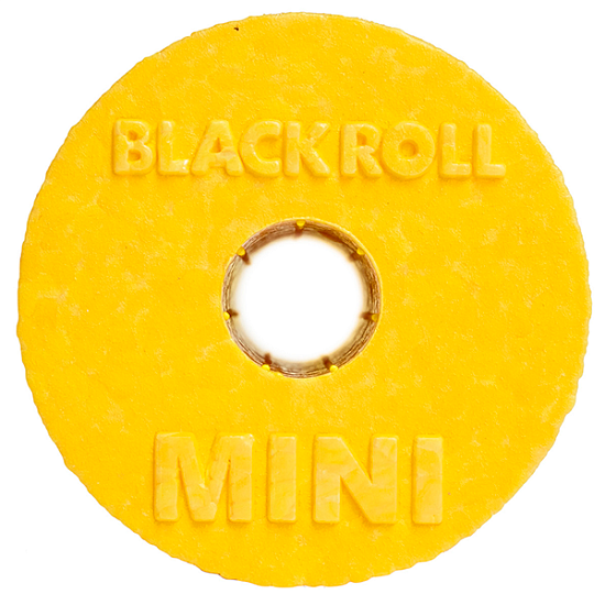 Массажный мини-ролл Blackroll Mini 15 см Желтый - Фото 2 большая