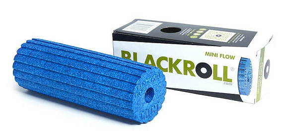 Массажный мини-ролл Blackroll Mini Flow 15 см Синий - Фото 2 большая