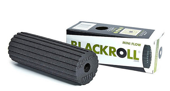 Массажный мини-ролл Blackroll Mini Flow 15 см Черный - Фото 2 большая