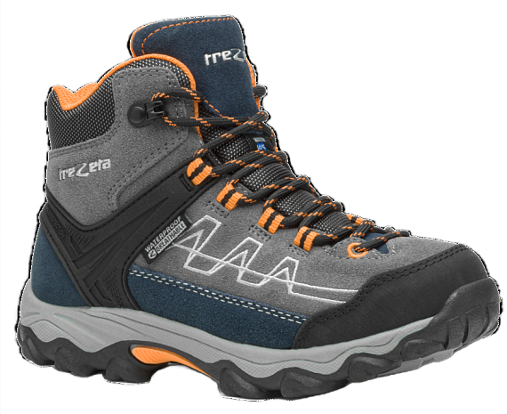 Ботинки детские Trezeta Storm WP Kid Grey/Orange - Фото 2 большая