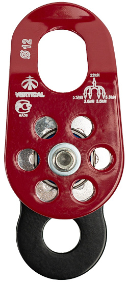 Блок-ролик Vertical двойной дюралевый с подшипником - Фото 2 большая