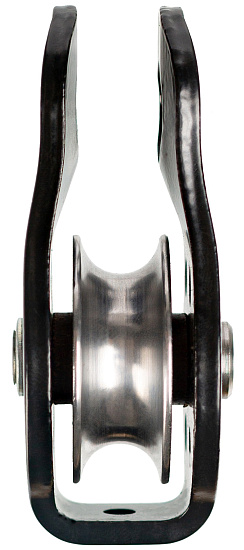 Блок-ролик Vertical стальной с фиксированными щечками с подшипником - Фото 3 большая